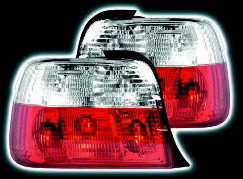 BMW Compact jewel red/ clear rear lights