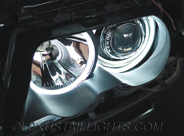 BMW E46 Xenon headlight angel eye conversion