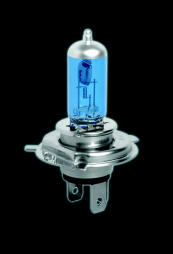 Halogen power bulbs blue